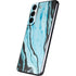 Aqua Blue Marble Ink Galaxy S22 Skin